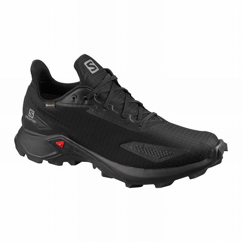 SALOMON ALPHACROSS BLAST GTX Philippines - Men's Trail Running Shoes - Black | 356084-EHT